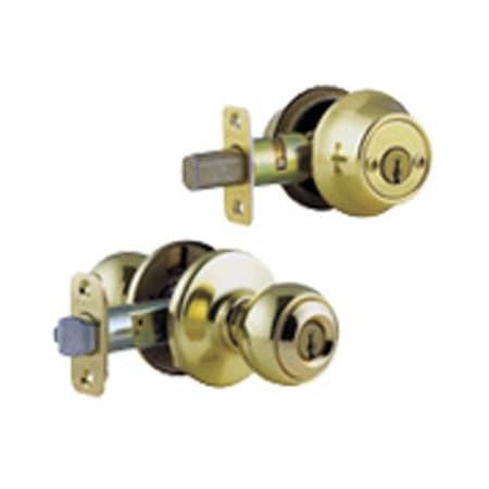 Kwikset PB Polo Entry Lockset 690P 3 CP CODE K6